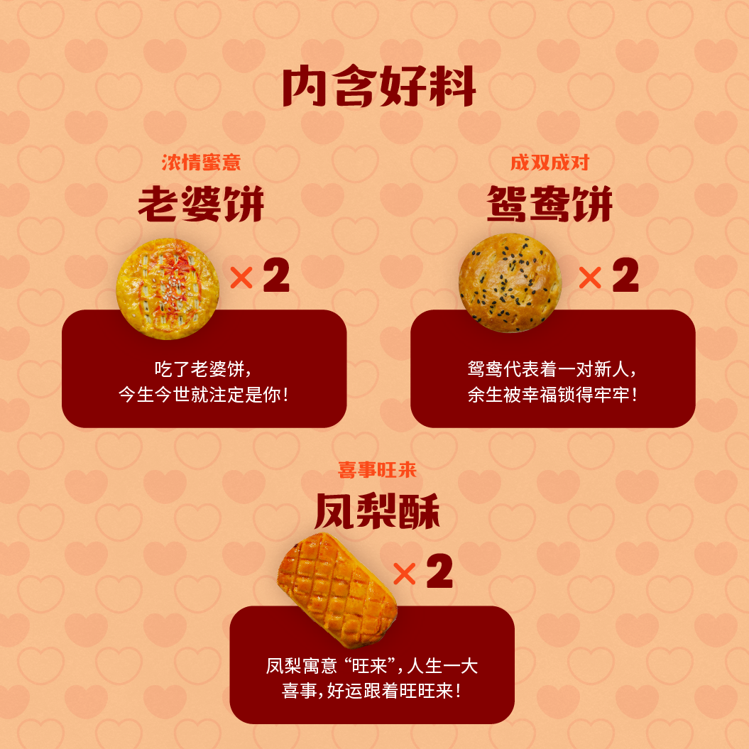 喜喜囍饼礼盒 - 高级礼盒